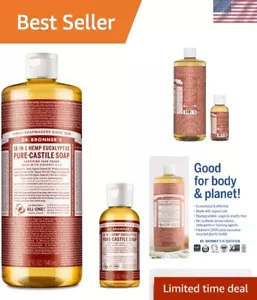 Eco-Conscious Pure-Castile Eucalyptus Soap Set - Travel & Home Size, 70% Organic - Picture 1 of 9