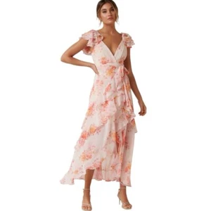 NWT Ever New Melbourne Ellery Ruffle Maxi Dress 2 - Picture 1 of 16