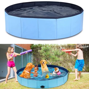 Hundepool Hundebadewanne Swimmingpool Faltbarer Hunde Planschbecken Rutschfest - Imagen 1 de 12
