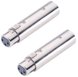 2 x Adam Hall Audio Adapter XLR female weiblich Kupplung auf XLR Stecker male - Picture 1 of 7