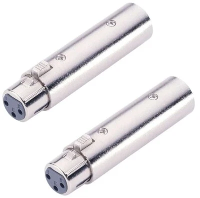 2 x Adam Hall Audio Adapter XLR female weiblich Kupplung auf XLR Stecker male