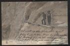 Postcard EISMEER SWITZERLAND  Wood Plank Passage Along Glacier 1909