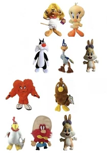 Set Of 10 Looney Tunes Stuffed Animals Plush Tweety Foghorn Henry Gossamer Sam - Picture 1 of 10