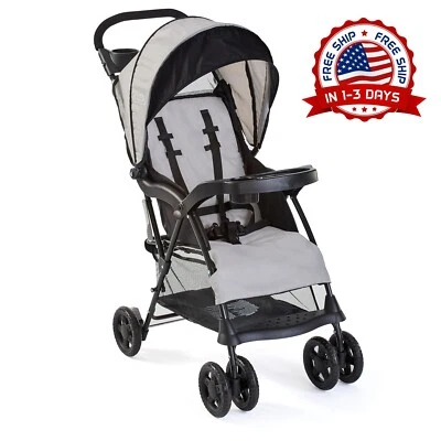 Cochecito De Bebé Cómodo Ligero Elegante Con Cesta De Almacenamiento Y Dosel NEW - Image 1 of 4