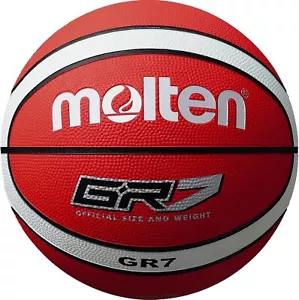 Molten Unisex Erwachsene Basketball Trainingsball Rot Gr. 7 - rot/weiß - Bild 1 von 2
