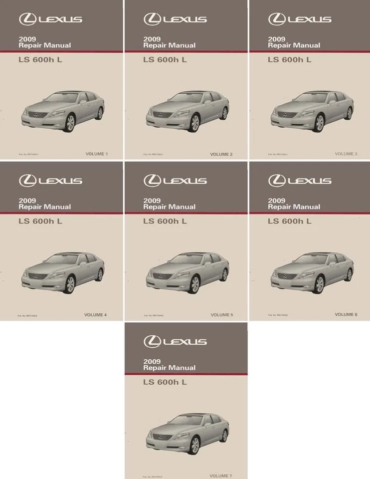 Lexus LS 600h L 2009 manual de reparación de taller conjunto completo Foto 1 de 1