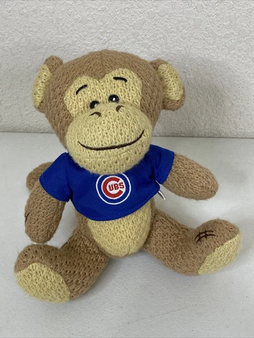 Foco Chicago Cubs Rally Monkey Knit Plush 8" Tall EUC Cover