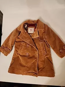 Kleinkind Jacke 12-18 Monate Baby Gap Samt 3 Knöpfe Seidenfutter Blazer Stil Mantel - Bild 1 von 6