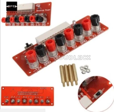 24Pins ATX Benchtop PC Power Board Computer Supply Breakout Module Adapter NEW - Bild 1 von 4