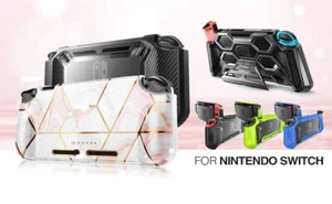 For Nintendo Switch Console Grip Case Cover, Mumba Protective Shockproof Shell - Picture 1 of 49