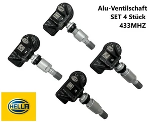 4x HELLA Radsensor Reifendrucksensor Vorne und Hinten für Subaru Aluminiumventil - Bild 1 von 6