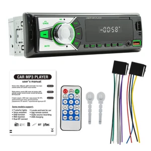US 12V Car FM Radio Stereo MP3 Player Bluetooth AUX USB TF Audio Recording Part - Picture 1 of 14