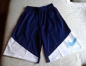 NWT NIKE BIG BOYS' BLUE/WHITE DRI-FIT HBR BASKETBALL SHORTS SZ XS & L 822952-429 - Picture 1 of 5