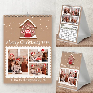 Personalisierter Weihnachtskalender individueller Fotokalender Geschenk Schreibtisch Wandkalender - Bild 1 von 10