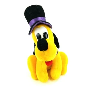 Vintage 1987 Disneyland Disney World Pluto Top Hat & Purple Bow Tie Plush 12" - Picture 1 of 5