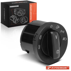 A-Premium Headlight Switch for Volkswagen Eos 2010 w/ Front & Rear Fog Lights - Picture 1 of 10