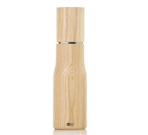 AdHoc Levo Salt or Pepper Mill, Adjustable Manual Grinder, 10.6” Wood/Steel - Picture 1 of 7