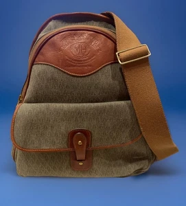 Mochila Ghurka Nº 33 Tejido Dobie y Borde Cuero Castaño RARA DE COLECCIÓN, Excelente - Imagen 1 de 14