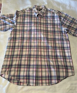 Roper kurzärmliges kariertes Button-Down-Hemd Herren Größe Large - Bild 1 von 9