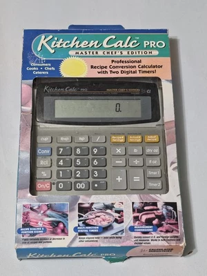 Kitchen Calc Pro Professional Recipe Conversion Calculator Master Chef Edition - Image 1 of 4