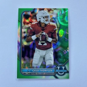 2022 Bowman University - 1st Bowman Casey Thompson #15 Green Lava Refractor /99 - Picture 1 of 2