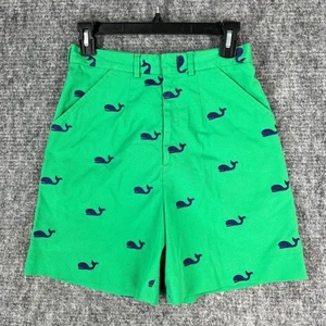David Brooks Shorts Boys 8 Whales Bermuda Straight Cotton Sailing Preppy Dock - Picture 1 of 8