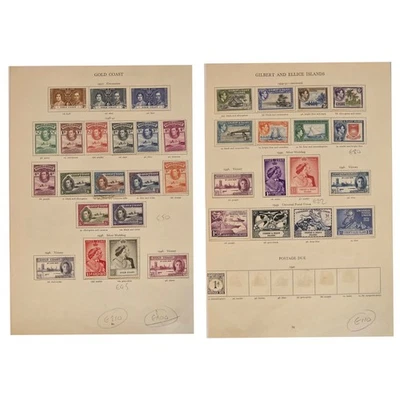 GOLD COAST / GILBERT & ELLICE ISLANDS VFM & U 2 Sides 30+ Stamps €210 - Image 1 of 3