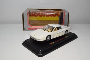 B70 1:24 BBURAGO BURAGO 0504 504 FERRARI TESTAROSSA 1984 BLANCO VNMIB - Imagen 1 de 17