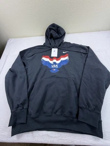 Nike USA Wrestling Pullover Adler Hoodie Herren Größe 2XL brandneu schwarz $ 75 - Bild 1 von 6