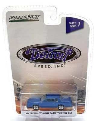 Coche de prueba Chevrolet Monte Carlo SS 1984 Greenlight escala 1/64 39040-B Met. Azul Foto 1 de 4