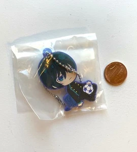 Rin Itoshi Blue Lock Rubber Strap Mascot Keychain Charm Authentic Japan - Picture 1 of 2