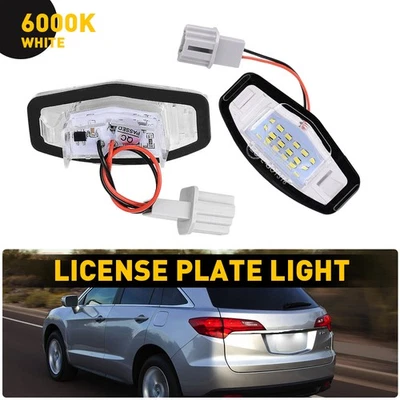 Conjunto de 2 lámparas blancas con etiqueta de luz LED para Acura ILX 2013-2019 Foto 1 de 4