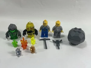 LEGO Power Miners - Rock Monster Minifigures Crystals  Combustax Boulderax Lot - Picture 1 of 15