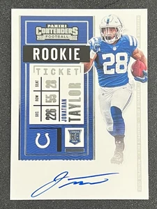 2020 Jonathan Taylor Panini Contenders Rookie Ticket #116 Auto - Picture 1 of 3