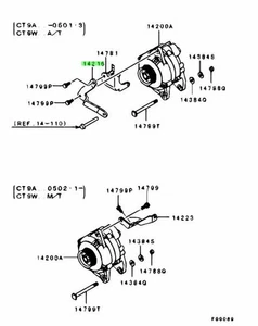 Brace, Alternator Adjusting For: Mitsubishi Lancer Evo 7 8 9 CT9A - Picture 1 of 1