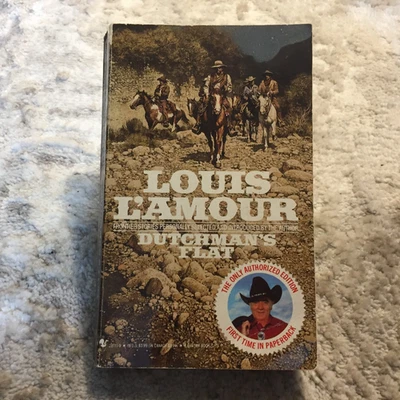 Dutchman’s Flat Louis L’Amour 1986 Bantam Desert Survival Western Paperback Book - Image 1 of 4