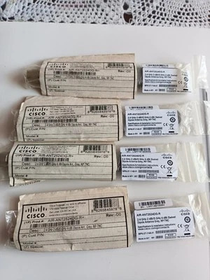 4 NEW GRAY Antenna AIR-ANT2524DG-R DUAL BAND 2.4GHz 5GHz 3.5 dBi Cisco Aironet - Image 1 of 3