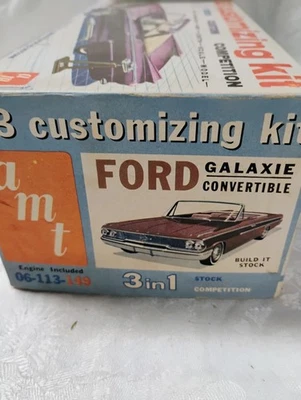 Vintage AMT 1963 Ford Galaxy Box With Parts, No Car. - Image 1 of 2