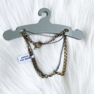 NWT Urban Outfitters Mixed Metal Layered Chain Necklace - Picture 1 of 2