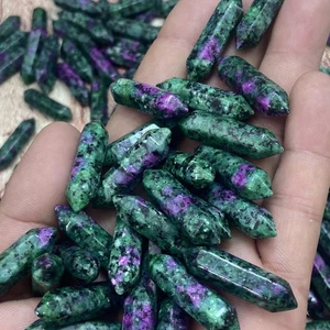 20pcs Zoisite Obelisk Quartz Crystal Wand Double Point Healing - Picture 1 of 5