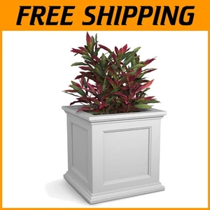 Elegant 20-Inch Fairfield Patio Planter - Weather-Resistant, Made in USA - Picture 1 of 11