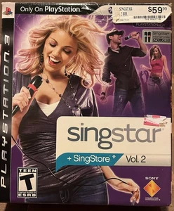 NUEVO SingStar Vol 2 para Sony PlayStation 3 PS3 Paquete Videojuego con 2 Micrófonos - Imagen 1 de 3