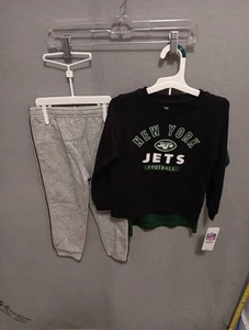 New York Jets  3pc Set  Size 4T  New  - Picture 1 of 4