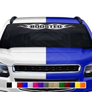 #115 BOOSTED Decal Sticker Windshield Window Vinyl Car Truck Racing Tuning JDM - Foto 1 di 5