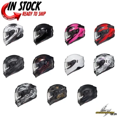 2025 SCORPION EXO-T520 МОТОЦИКЛЕТНЫЙ ШЛЕМ С ПОЛНЫМ ЛИЦОМ - ВЫБЕРИТЕ РАЗМЕР И ЦВЕТ - Изображение 1 из 4