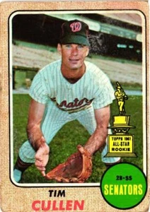 Tim Cullen 1968 Topps #209 envío gratuito 50 % de descuento B1001R4S12P10 - Imagen 1 de 2