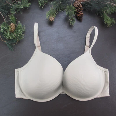 Sujetador Cacique 40DD Gris Acolchado Con Aros Cierre Ajustable Espalda Foto 1 de 4