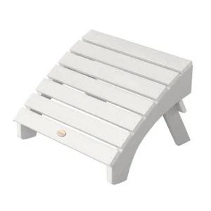 Highwood Adirondack Folding Ottoman 19.8" x 13.8" x 17.5" Recycled Plastic White - Picture 1 of 6