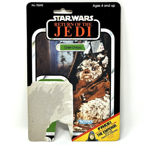 Kenner Star Wars Return of the Jedi ROTJ 65 Card Back Chief Chirpa Vintage 1983