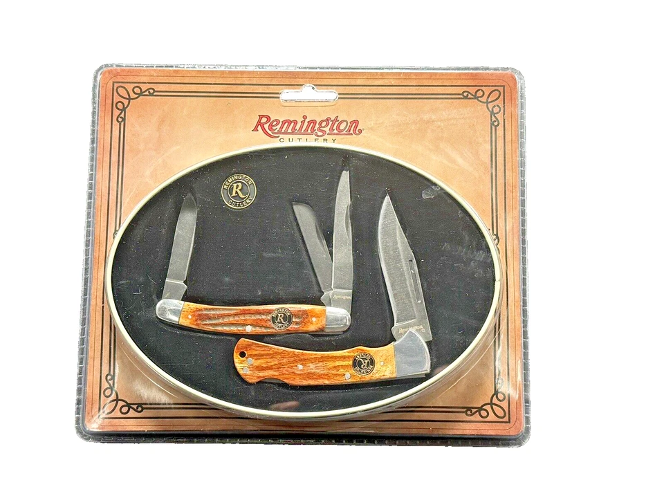 Remington American Tradition Combo X2 Pocket Knife Stainless Blades (FVS019086)